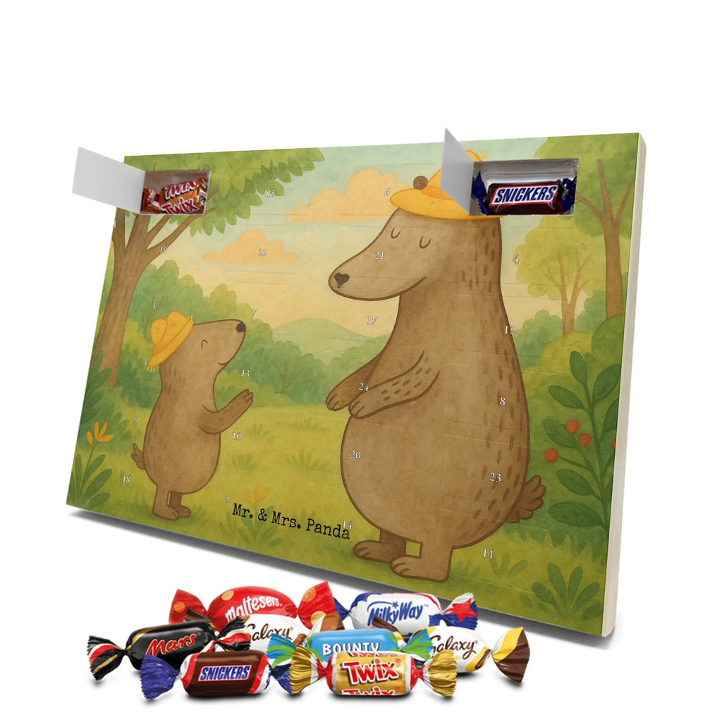 Chocolate advent calendar Bears with hats Design Father's Day, Mother's Day, father, role model, son, sons, children, favourite person, father-son, child, father's day