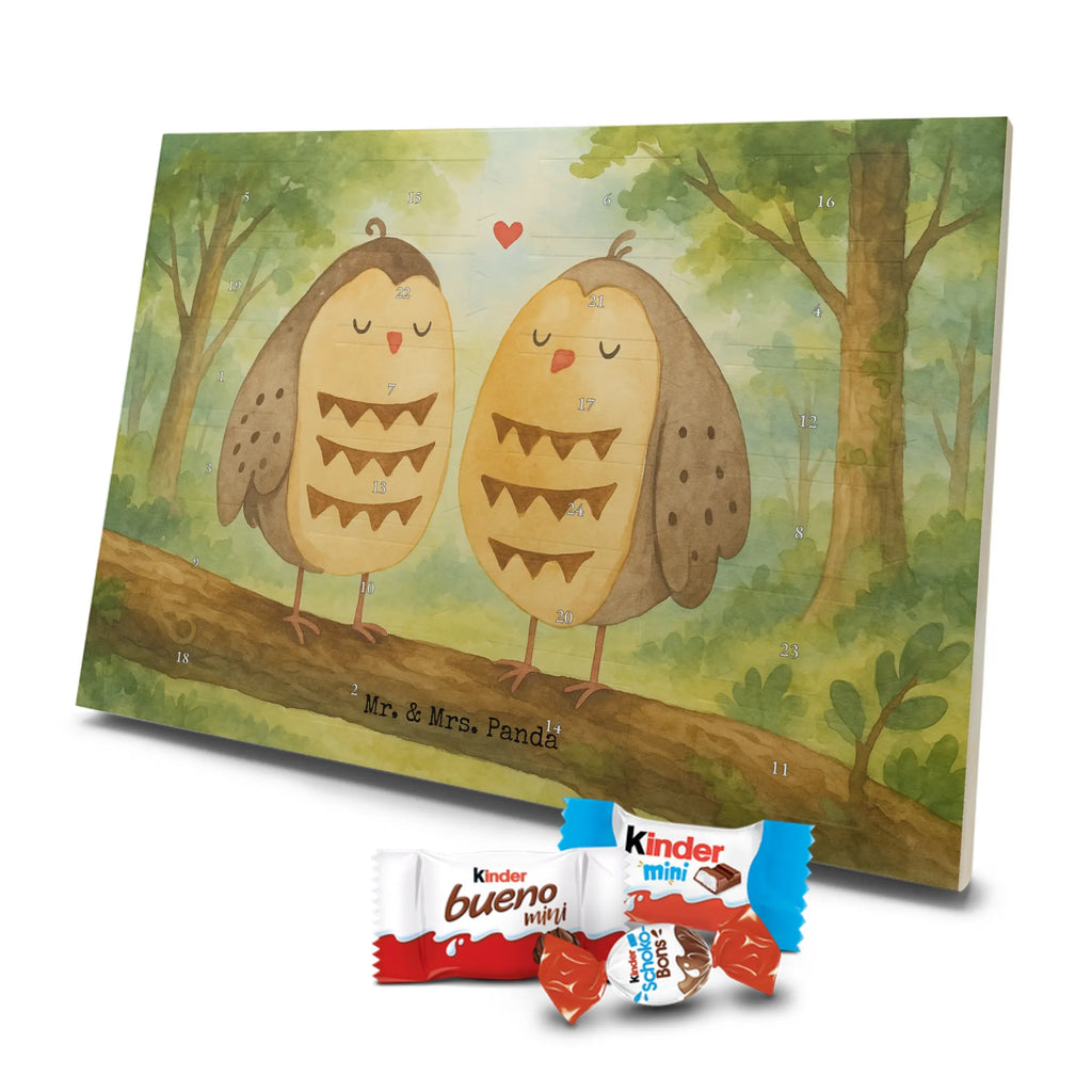 Chocolate advent calendar owls Love Design gift ideas, birthday present, forest animal, bird, nocturnal, illustrated, romantic gift, owl decor, Love saying, Wedding saying, Friend, Owl decoration, Girlfriend gift, Pun funny