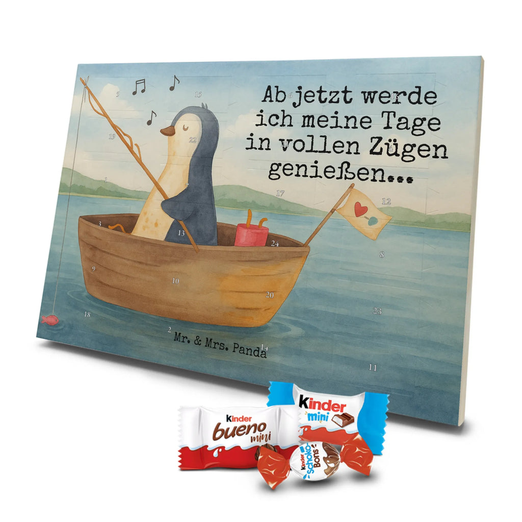 Chocolate advent calendar Penguin fishing boat Design North Pole, Penguins, boat, divorce, fishing boat, gift idea heartache, penguins, new beginning, enjoy, fishing, love of life, new start, separation