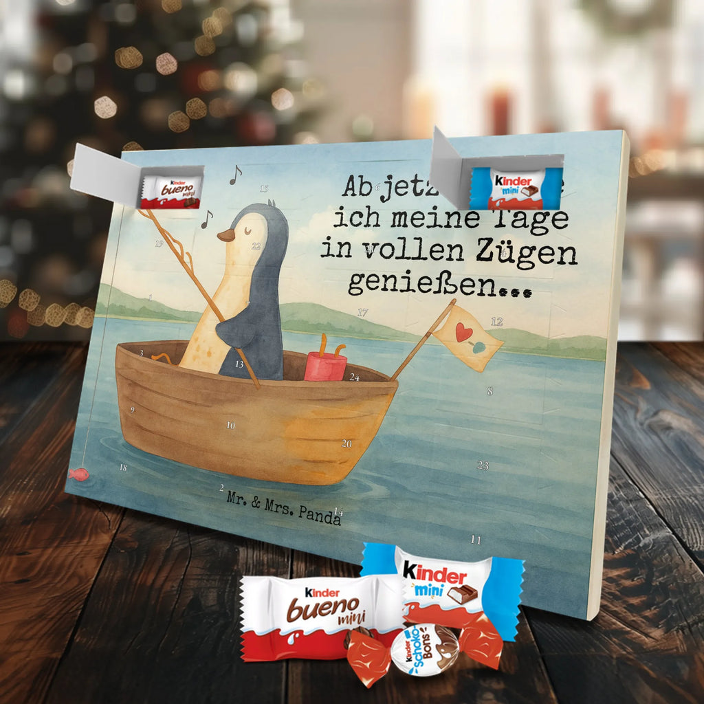 Chocolate advent calendar Penguin fishing boat Design North Pole, Penguins, boat, divorce, fishing boat, gift idea heartache, penguins, new beginning, enjoy, fishing, love of life, new start, separation