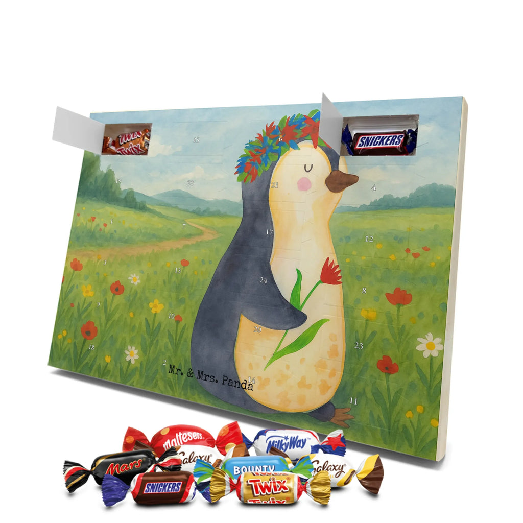 Chocolate advent calendar Penguin Flower Design North Pole, Penguins, penguins, goals in life, gift idea, love of life, lovesickness, wishes, universe, wreath of flowers, goals
