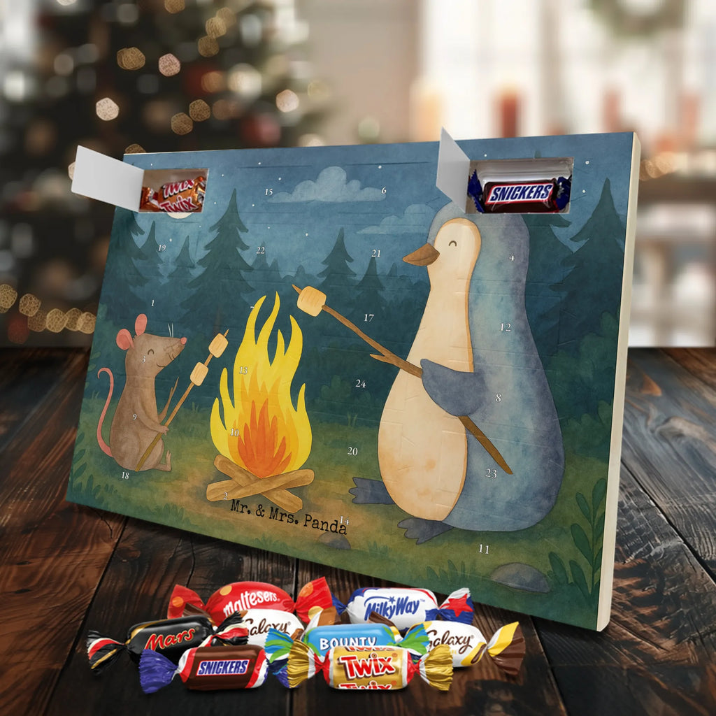 Chocolate advent calendar Penguin campfire Design North Pole, Penguins, campfire, everyday office life, penguins, mouse, life motto, new start, work, life motivation, fire