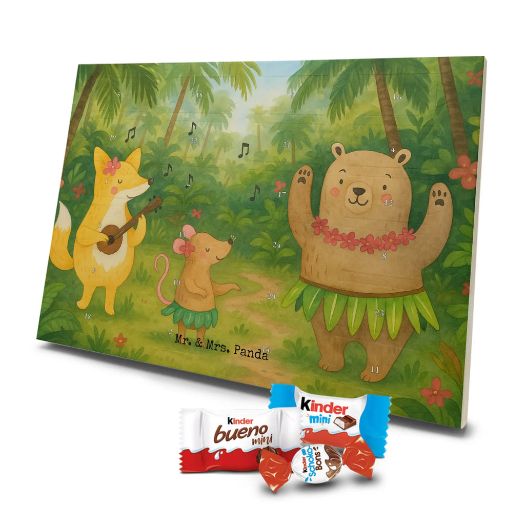 Chocolate advent calendar forest animals Aloha Design card, gift ideas, gifts, small animals, cute, cute animal motives, hand drawn, funny sayings, good mood, special gifts, animal lover, rabbit, dancing, forest animals, music, laughter, forest