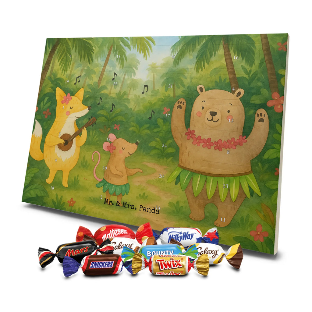 Chocolate advent calendar forest animals Aloha Design card, gift ideas, gifts, small animals, cute, cute animal motives, hand drawn, funny sayings, good mood, special gifts, animal lover, rabbit, dancing, forest animals, music, laughter, forest