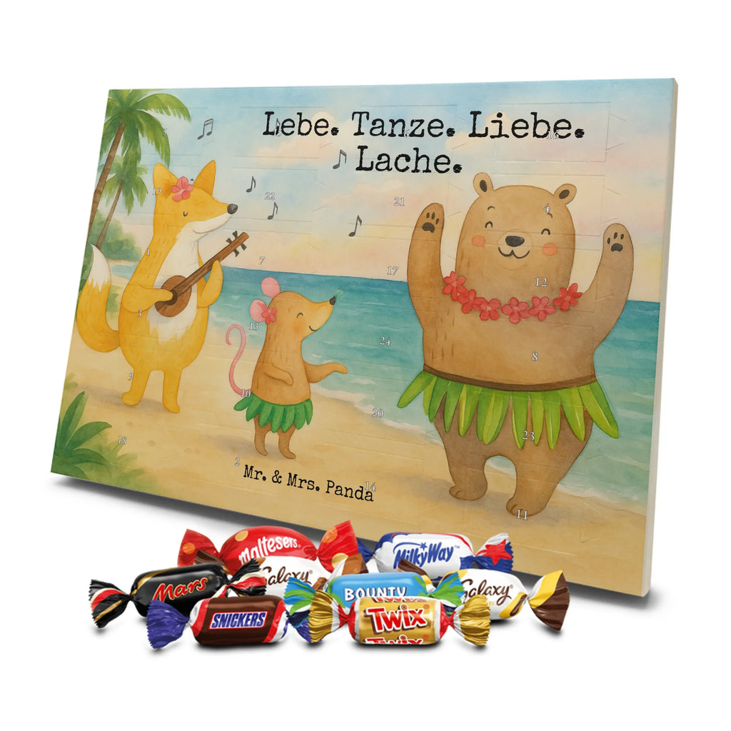 Chocolate advent calendar forest animals Aloha Design card, gift ideas, gifts, small animals, cute, cute animal motives, hand drawn, funny sayings, good mood, special gifts, animal lover, rabbit, dancing, forest animals, music, laughter, forest