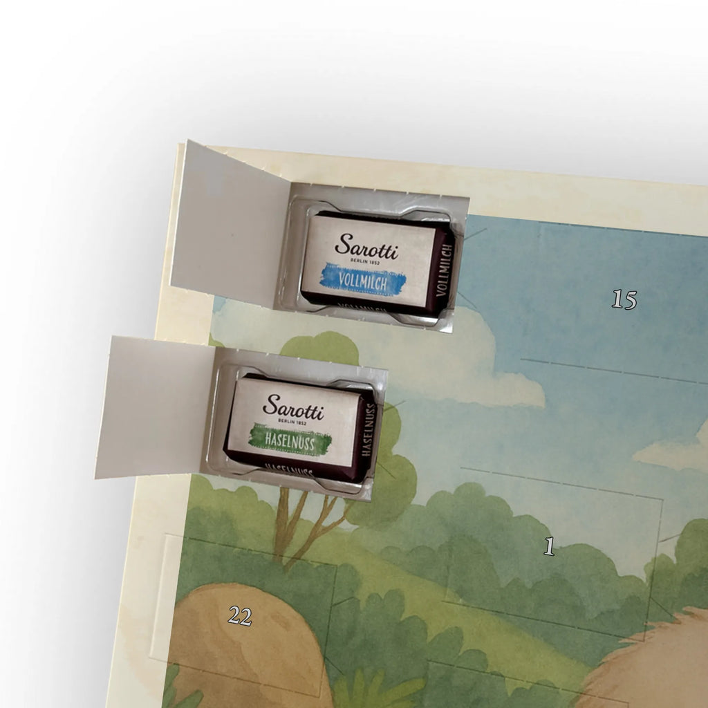 Chocolate advent calendar Wombat Design card, gift ideas, gifts, small animals, cute, cute animal motives, hand drawn, funny sayings, good mood, special gifts, animal lover, saying, life is beautiful, Australia