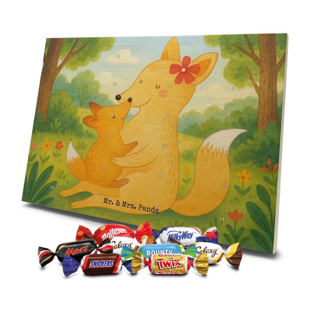 Chocolate advent calendar Fox mummy Design Father's Day, Mother's Day, best daughter, favourite daughter, daughter, mother, present