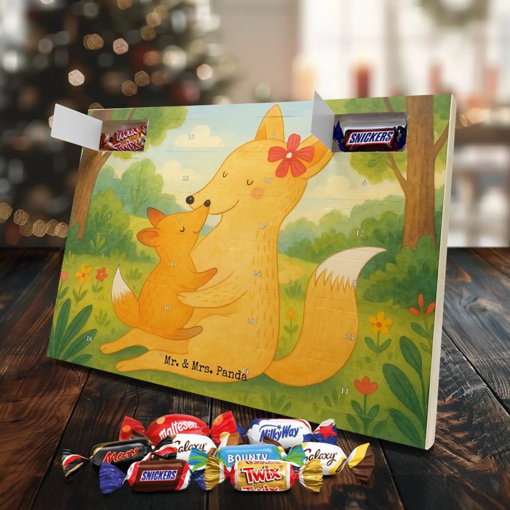 Chocolate advent calendar Fox mummy Design Father's Day, Mother's Day, best daughter, favourite daughter, daughter, mother, present