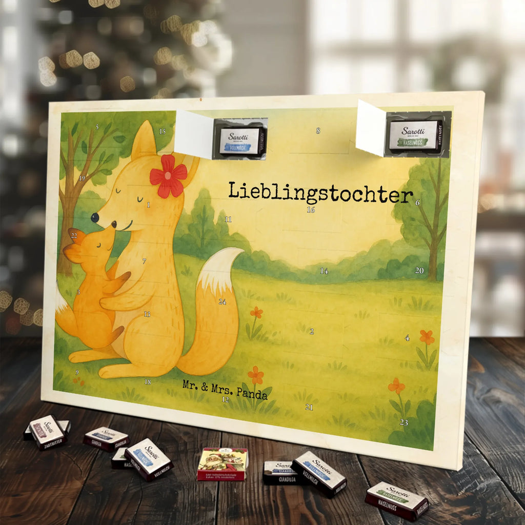 Chocolate advent calendar Fox mummy Design Father's Day, Mother's Day, best daughter, favourite daughter, daughter, mother, present