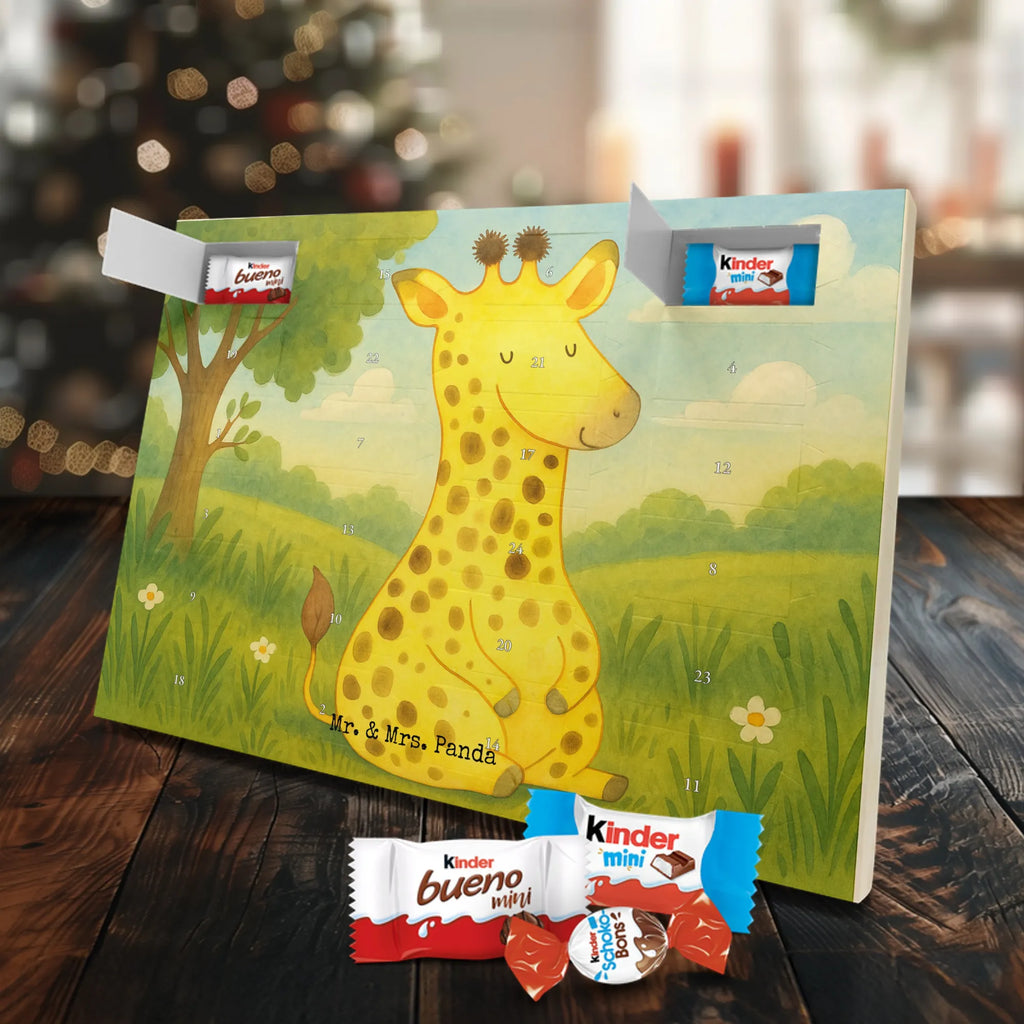 Chocolate advent calendar giraffe Satisfied Design Africa, Adventure