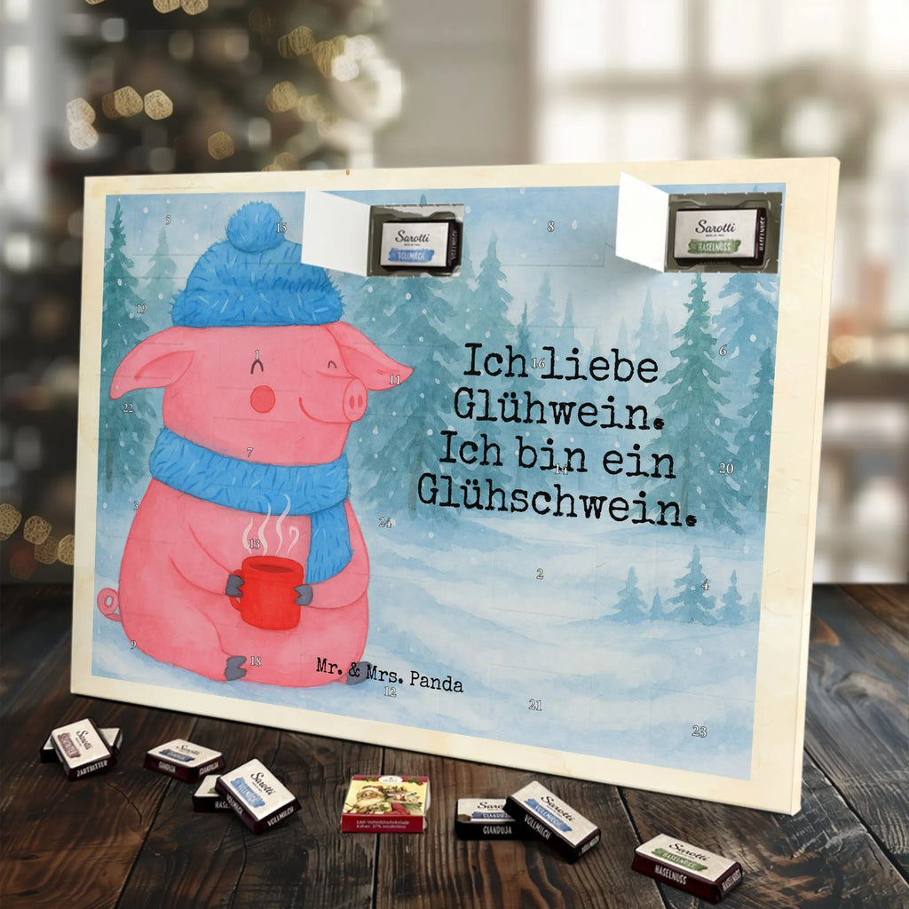 Chocolate advent calendar Pig Mulled wine Design Christmas time, snow, mulled wine, mulled pig, Christmas market, punch