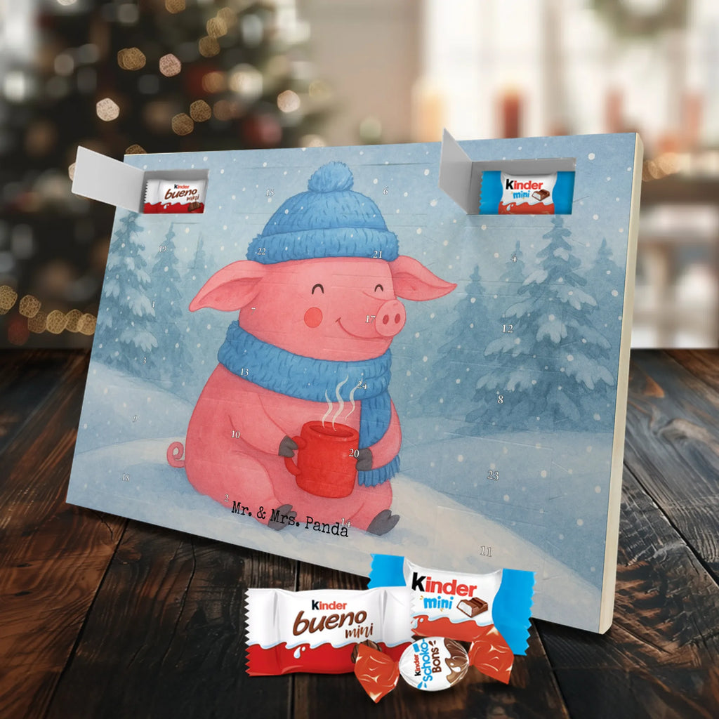 Chocolate advent calendar Pig Mulled wine Design Christmas time, snow, mulled wine, mulled pig, Christmas market, punch