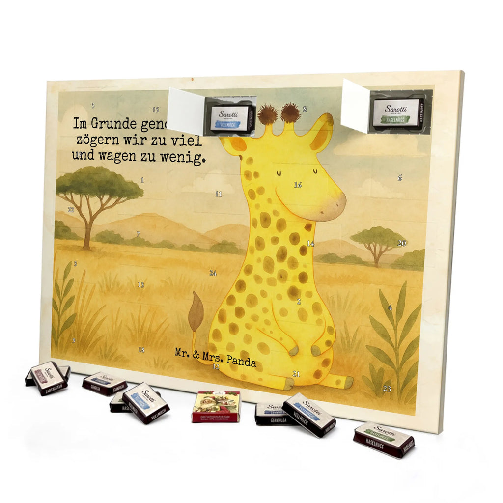 Chocolate advent calendar giraffe Satisfied Design Africa, Adventure