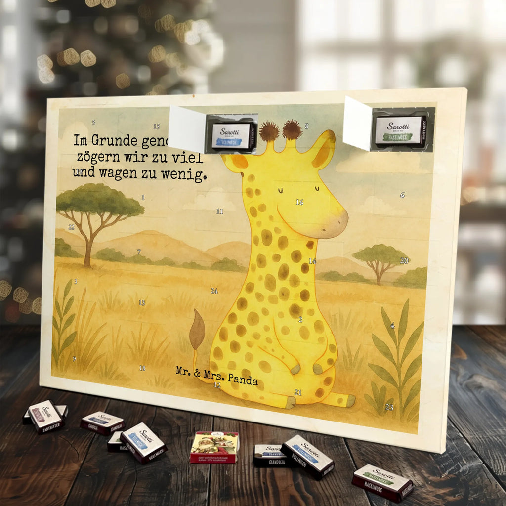 Chocolate advent calendar giraffe Satisfied Design Africa, Adventure