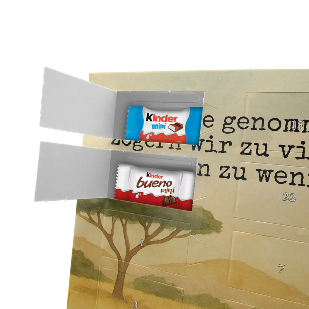 Chocolate advent calendar giraffe Satisfied Design Africa, Adventure