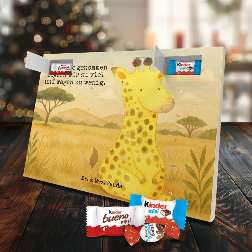 Chocolate advent calendar giraffe Satisfied Design Africa, Adventure