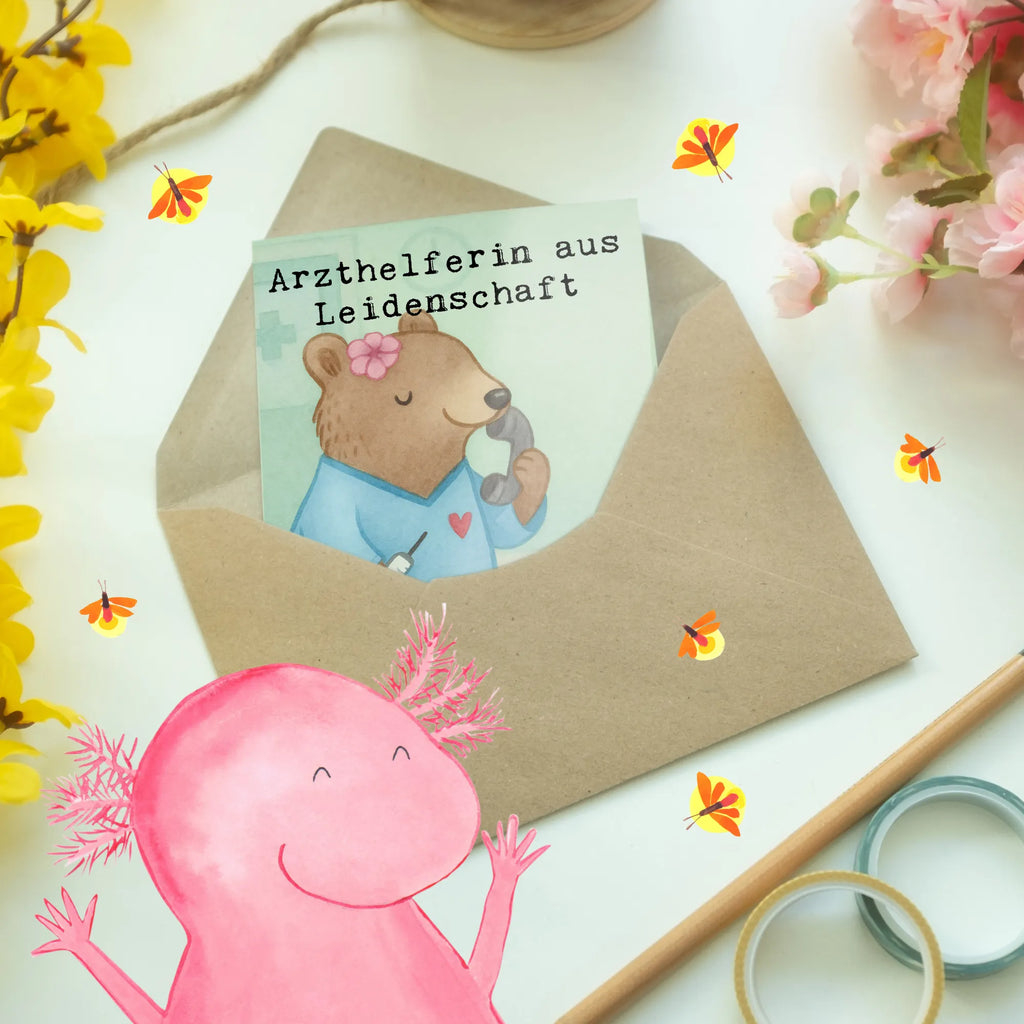 Grußkarte Arzthelferin Leidenschaft Design Geburtstagskarte, Glückwunschkarte, Einladungskarte, Grußkarte, Ansichtskarten, Karte, Klappkarte, Hochzeitskarte, Beruf, Ausbildung, Jubiläum, Abschied, Rente, Kollege, Kollegin, Geschenk, Schenken, Arbeitskollege, Mitarbeiter, Firma, Danke, Dankeschön, Arzthelferin, Medizinische Fachangestellte