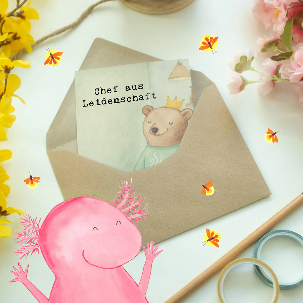 Grußkarte Chef Leidenschaft Design Karte, Glückwunschkarte, Klappkarte, Hochzeitskarte, Geburtstagskarte, Einladungskarte, Ansichtskarten, Grußkarte, Beruf, Ausbildung, Jubiläum, Abschied, Rente, Kollege, Kollegin, Geschenk, Schenken, Arbeitskollege, Mitarbeiter, Firma, Danke, Dankeschön, Geschäftsinhaber, Leiter, Firmeninhaber, Chef, Unternehmensinhaber, Direktor, Führungskraft, CEO