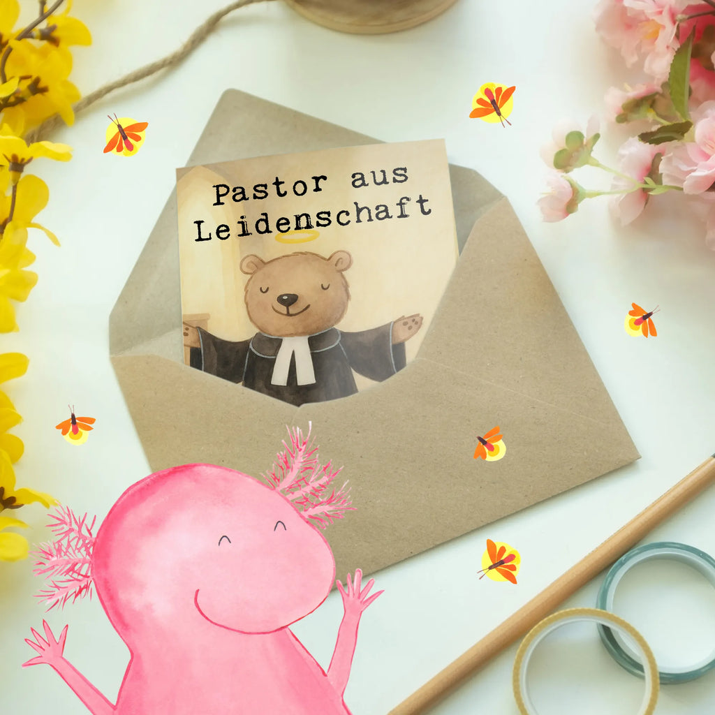 Grußkarte Pastor Leidenschaft Design Grußkarte, Hochzeitskarte, Einladungskarte, Ansichtskarten, Geburtstagskarte, Glückwunschkarte, Karte, Klappkarte, Beruf, Ausbildung, Jubiläum, Abschied, Rente, Kollege, Kollegin, Geschenk, Schenken, Arbeitskollege, Mitarbeiter, Firma, Danke, Dankeschön, Theologe, Pastor, Prediger<br />Priester, Pfarrer, Kirche, Diener Gottes<br />Geistlicher
