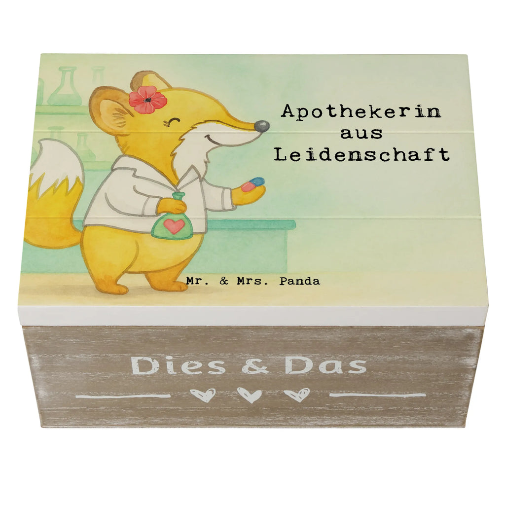 Holzkiste Apothekerin Leidenschaft Design XXL, Erinnerungsbox, Schatulle, Dekokiste, Schatzkiste, Holzkiste, Geschenkbox, Truhe, Geschenkdose, Erinnerungskiste, Kiste, Aufbewahrungsbox, Beruf, Ausbildung, Jubiläum, Abschied, Rente, Kollege, Kollegin, Geschenk, Schenken, Arbeitskollege, Mitarbeiter, Firma, Danke, Dankeschön, Eröffnung Apotheke, Pharmazie, Staatsexamen, Apothekerin, Approbation