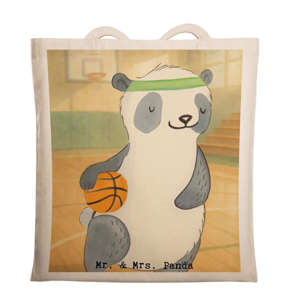 Tragetasche Panda Basketball Design Strandtasche, Jutebeutel, Einkaufstasche, Tragetasche, Stoffbeutel, Badetasche, Stofftasche, Beutel, Einkaufstüte, Schultertasche, Beuteltasche, Laptoptasche, Shopper, Tasche, Jutetasche, Umhängetasche, Geschenk, Sport, Sportart, Hobby, Schenken, Danke, Dankeschön, Auszeichnung, Gewinn, Sportler, Basketballplatz, Basketball, Basketball Verband, Basketball Verein