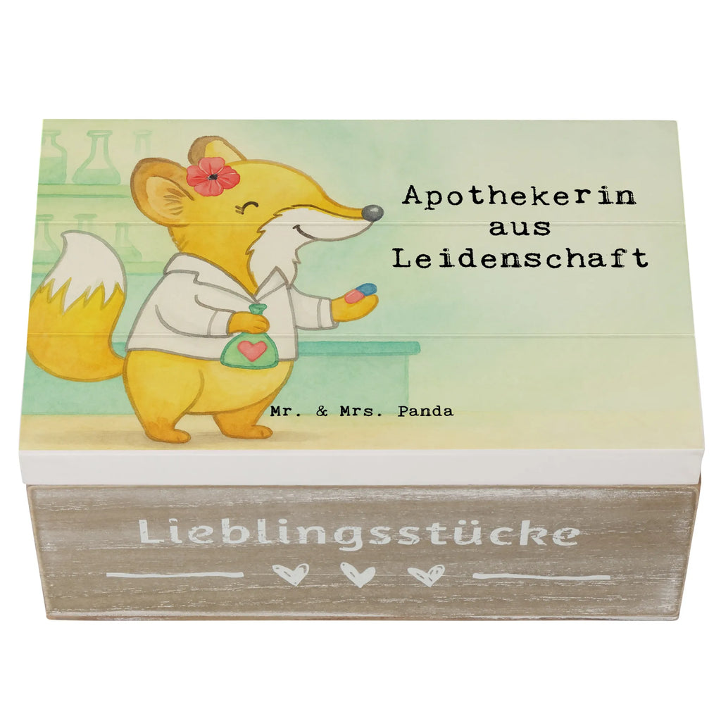 Holzkiste Apothekerin Leidenschaft Design XXL, Erinnerungsbox, Schatulle, Dekokiste, Schatzkiste, Holzkiste, Geschenkbox, Truhe, Geschenkdose, Erinnerungskiste, Kiste, Aufbewahrungsbox, Beruf, Ausbildung, Jubiläum, Abschied, Rente, Kollege, Kollegin, Geschenk, Schenken, Arbeitskollege, Mitarbeiter, Firma, Danke, Dankeschön, Eröffnung Apotheke, Pharmazie, Staatsexamen, Apothekerin, Approbation