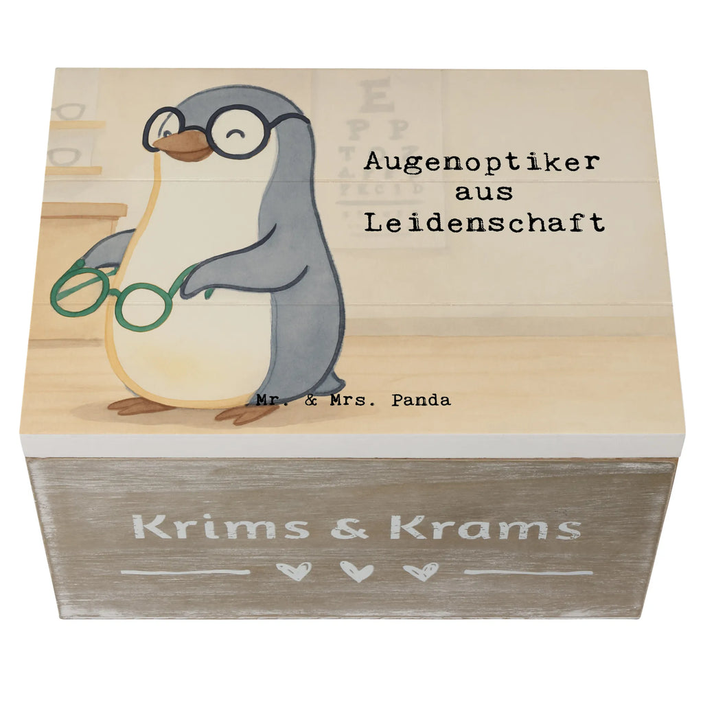 Holzkiste Augenoptiker Leidenschaft Design Truhe, Erinnerungskiste, Erinnerungsbox, XXL, Dekokiste, Kiste, Aufbewahrungsbox, Schatulle, Schatzkiste, Holzkiste, Geschenkbox, Geschenkdose, Beruf, Ausbildung, Jubiläum, Abschied, Rente, Kollege, Kollegin, Geschenk, Schenken, Arbeitskollege, Mitarbeiter, Firma, Danke, Dankeschön, Brillenverkäufer, Optometrist, Brillengeschäft, Augenarzt, Optiker, Augenoptiker, Eröffnung