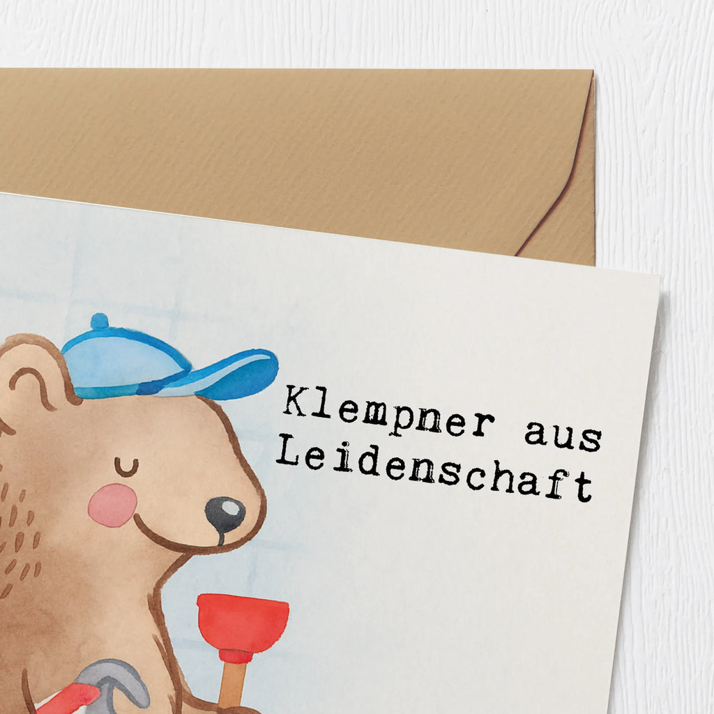 Deluxe Karte Klempner Leidenschaft Design Geburtstagskarte, Hochwertige Klappkarte, Hochwertige Grußkarte, Einladungskarte, Hochzeitskarte, Glückwunschkarte, Klappkarte, Karte, Grußkarte, Beruf, Ausbildung, Jubiläum, Abschied, Rente, Kollege, Kollegin, Geschenk, Schenken, Arbeitskollege, Mitarbeiter, Firma, Danke, Dankeschön, Bauklempner, Sanitärinstallationen, Meister, Gesellenprüfung, Installateur, Fachbetrieb, Klempner, Handwerker