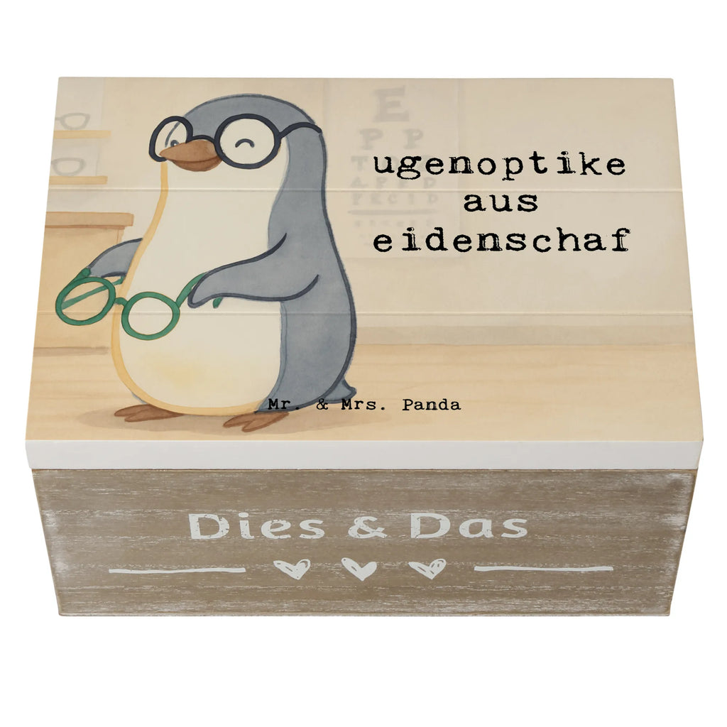 Holzkiste Augenoptiker Leidenschaft Design Truhe, Erinnerungskiste, Erinnerungsbox, XXL, Dekokiste, Kiste, Aufbewahrungsbox, Schatulle, Schatzkiste, Holzkiste, Geschenkbox, Geschenkdose, Beruf, Ausbildung, Jubiläum, Abschied, Rente, Kollege, Kollegin, Geschenk, Schenken, Arbeitskollege, Mitarbeiter, Firma, Danke, Dankeschön, Brillenverkäufer, Optometrist, Brillengeschäft, Augenarzt, Optiker, Augenoptiker, Eröffnung
