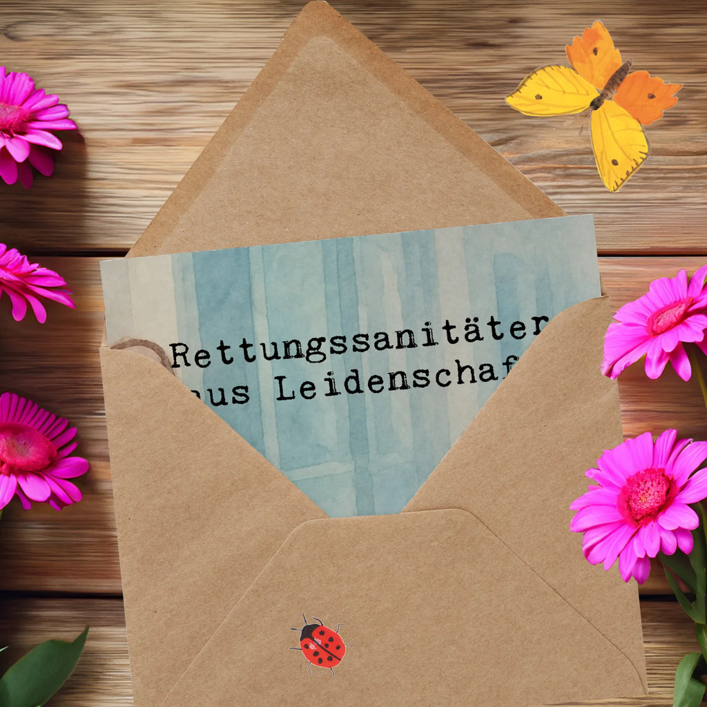 Deluxe Karte Rettungssanitäter Leidenschaft Design Klappkarte, Hochwertige Klappkarte, Grußkarte, Glückwunschkarte, Karte, Einladungskarte, Hochzeitskarte, Geburtstagskarte, Hochwertige Grußkarte, Beruf, Ausbildung, Jubiläum, Abschied, Rente, Kollege, Kollegin, Geschenk, Schenken, Arbeitskollege, Mitarbeiter, Firma, Danke, Dankeschön