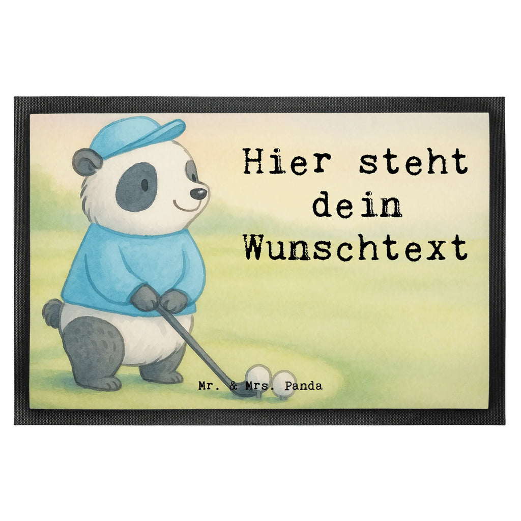 Personalisierte Fußmatte Panda Golfen Design Namensfussmatte, Fußmatte bedrucken, Fußmatte mit Namen, Personalisiert, Personalisierte Fußmatte, Türvorleger personalisiert, personalisierung, Türvorleger mit Namen, Wunschnamen, Haustürmatte personalisiert, Bedrucken, Schenken, Geschenk, Sportler, Gewinn, Auszeichnung, Dankeschön, Danke, Hobby, Sportart, Sport, Golf spielen, Golfplatz, Golfturnier, Golfen, Golf Verein