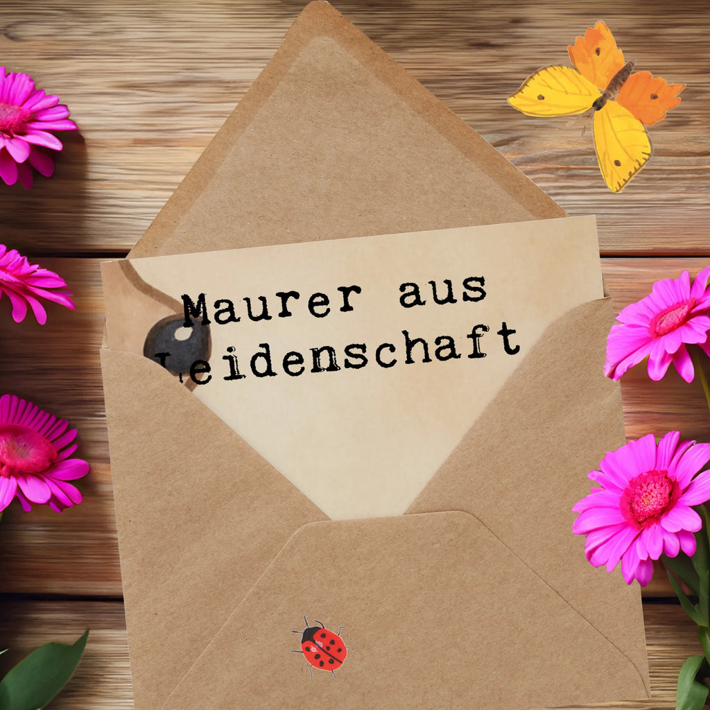 Deluxe Karte Maurer Leidenschaft Design Grußkarte, Hochwertige Klappkarte, Hochzeitskarte, Geburtstagskarte, Karte, Einladungskarte, Glückwunschkarte, Klappkarte, Hochwertige Grußkarte, Beruf, Ausbildung, Jubiläum, Abschied, Rente, Kollege, Kollegin, Geschenk, Schenken, Arbeitskollege, Mitarbeiter, Firma, Danke, Dankeschön, Maurer, Handwerker, Maurerbetrieb, Gesellenprüfung, Maurermeister