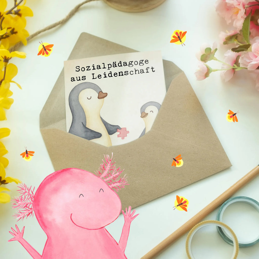 Grußkarte Sozialpädagoge Leidenschaft Design Klappkarte, Glückwunschkarte, Geburtstagskarte, Ansichtskarten, Einladungskarte, Karte, Hochzeitskarte, Grußkarte, Beruf, Ausbildung, Jubiläum, Abschied, Rente, Kollege, Kollegin, Geschenk, Schenken, Arbeitskollege, Mitarbeiter, Firma, Danke, Dankeschön