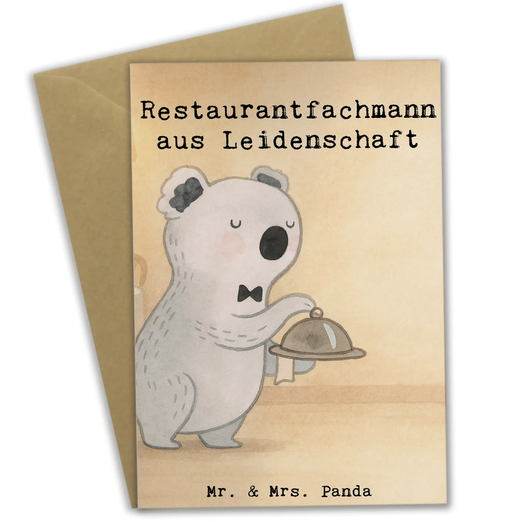 Grußkarte Restaurantfachmann Leidenschaft Design Klappkarte, Karte, Hochzeitskarte, Ansichtskarten, Glückwunschkarte, Einladungskarte, Grußkarte, Geburtstagskarte, Beruf, Ausbildung, Jubiläum, Abschied, Rente, Kollege, Kollegin, Geschenk, Schenken, Arbeitskollege, Mitarbeiter, Firma, Danke, Dankeschön