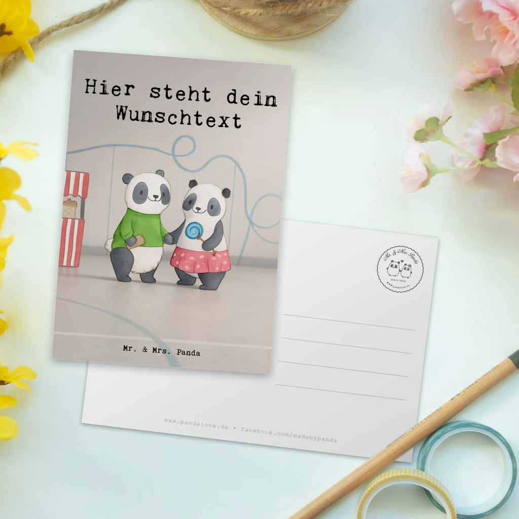 Personalisierte Postkarte Pandas Freizeitpark besuchen Design Postkarte mit Wunschtext, Karte mit Namen, Einladung mit Wunschtext, Ansichtskarte mit Namen, Karte mit Wunschtext, Ansichtskarte mit Wunschtext, Geschenkkarte mit Wunschtext, Postkarte mit Namen, Einladung mit Namen, Postkarte personalisierbar, Geschenkkarte mit Namen, Grußkarte mit Wunschtext, Postkarte bedrucken, Grußkarte mit Namen, Geschenk, Sport, Sportart, Hobby, Schenken, Danke, Dankeschön, Auszeichnung, Gewinn, Sportler, Achterbahn fahren, Freizeitpark besuchen