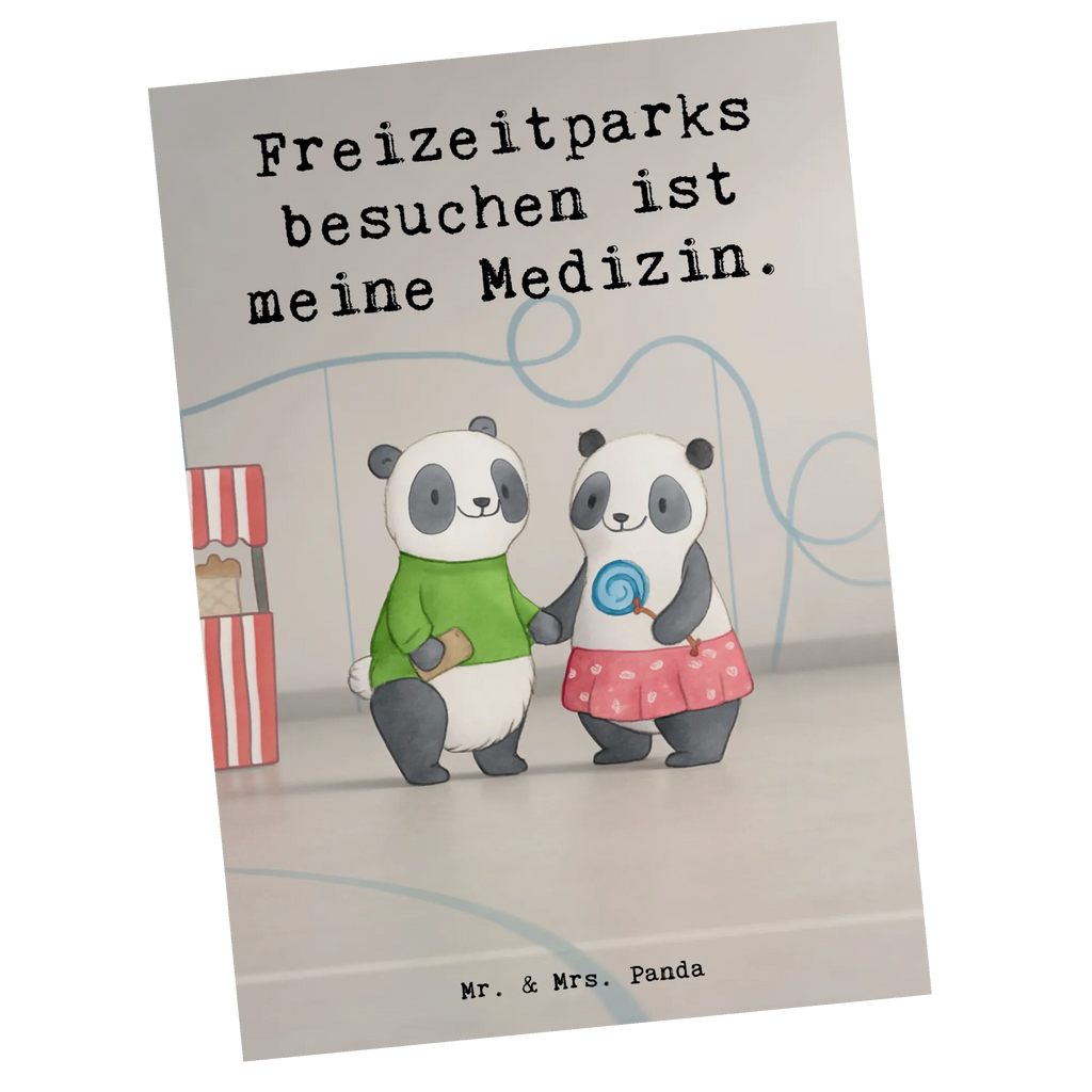 Postkarte Pandas Freizeitpark besuchen Design Ansichtskarten, Einladungskarte, Dankeskarte, Einladungskarten Geburtstag, Einladung, Karte, Grußkarte, Geburtstagskarte, Einladung Geburtstag, Ansichtskarte, Geschenkkarte, Postkarte, Geschenk, Sport, Sportart, Hobby, Schenken, Danke, Dankeschön, Auszeichnung, Gewinn, Sportler, Achterbahn fahren, Freizeitpark besuchen