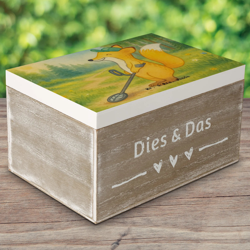 Holzkiste Fuchs Metalldetektor Design Kiste, Dekokiste, Schatulle, XXL, Geschenkdose, Geschenkbox, Erinnerungsbox, Aufbewahrungsbox, Schatzkiste, Holzkiste, Truhe, Erinnerungskiste, Geschenk, Sport, Sportart, Hobby, Schenken, Danke, Dankeschön, Auszeichnung, Gewinn, Sportler, sondeln, Sondengänger, Metalldetektor, Schatzsuche, Münzen suchen