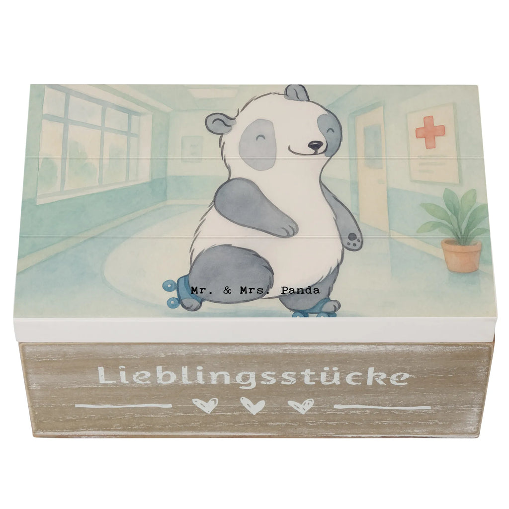 Holzkiste Panda Inliner fahren Design Schatulle, Aufbewahrungsbox, Erinnerungsbox, Holzkiste, Erinnerungskiste, XXL, Truhe, Geschenkbox, Dekokiste, Kiste, Geschenkdose, Schatzkiste, Geschenk, Sport, Sportart, Hobby, Schenken, Danke, Dankeschön, Auszeichnung, Gewinn, Sportler, Rollschuh fahren, inlinern, Inliner fahren