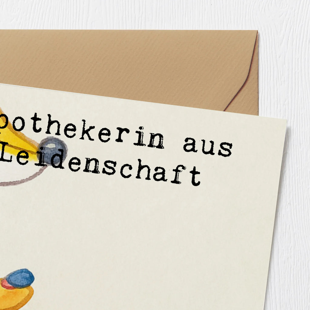 Deluxe Karte Apothekerin Leidenschaft Design Grußkarte, Glückwunschkarte, Karte, Hochwertige Grußkarte, Hochzeitskarte, Klappkarte, Geburtstagskarte, Einladungskarte, Hochwertige Klappkarte, Beruf, Ausbildung, Jubiläum, Abschied, Rente, Kollege, Kollegin, Geschenk, Schenken, Arbeitskollege, Mitarbeiter, Firma, Danke, Dankeschön, Apothekerin, Staatsexamen, Pharmazie, Approbation, Eröffnung Apotheke