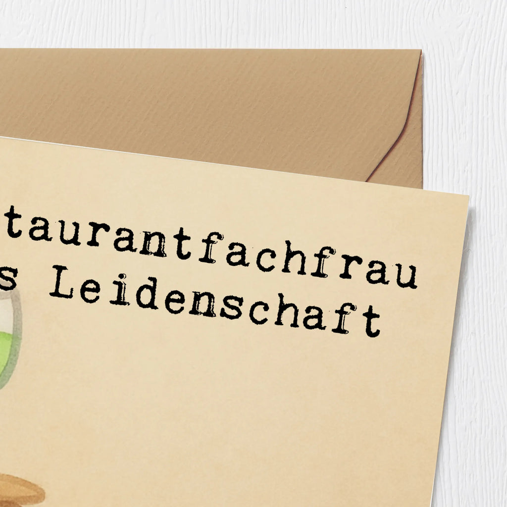Deluxe Karte Restaurantfachfrau Leidenschaft Design Einladungskarte, Geburtstagskarte, Hochwertige Grußkarte, Karte, Glückwunschkarte, Grußkarte, Hochzeitskarte, Klappkarte, Hochwertige Klappkarte, Beruf, Ausbildung, Jubiläum, Abschied, Rente, Kollege, Kollegin, Geschenk, Schenken, Arbeitskollege, Mitarbeiter, Firma, Danke, Dankeschön