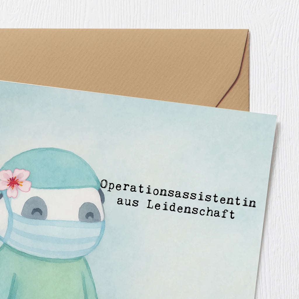 Deluxe Karte Operationsassistentin Leidenschaft Design Glückwunschkarte, Geburtstagskarte, Karte, Klappkarte, Einladungskarte, Hochwertige Klappkarte, Grußkarte, Hochwertige Grußkarte, Hochzeitskarte, Beruf, Ausbildung, Jubiläum, Abschied, Rente, Kollege, Kollegin, Geschenk, Schenken, Arbeitskollege, Mitarbeiter, Firma, Danke, Dankeschön, OTA, Operationstechnische Assistentin, Operationsassistenz, OP Assistentin, Operationsassistentin