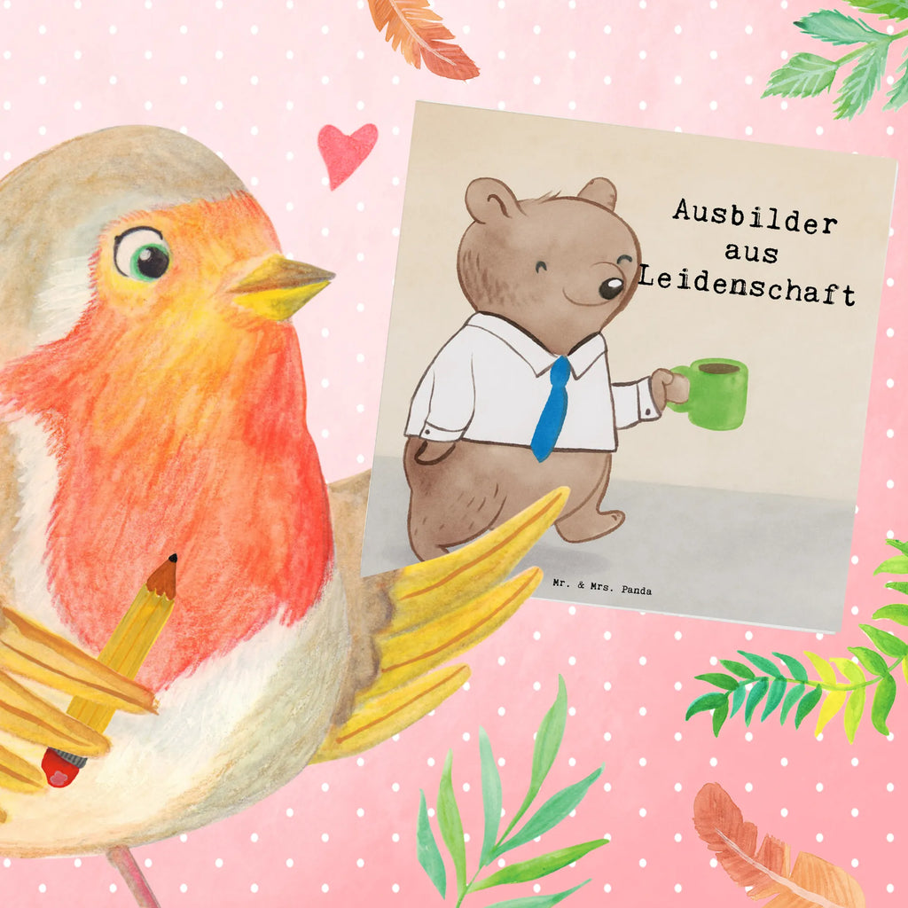 Deluxe Karte Ausbilder Leidenschaft Design Glückwunschkarte, Hochwertige Klappkarte, Grußkarte, Karte, Geburtstagskarte, Einladungskarte, Klappkarte, Hochwertige Grußkarte, Hochzeitskarte, Beruf, Ausbildung, Jubiläum, Abschied, Rente, Kollege, Kollegin, Geschenk, Schenken, Arbeitskollege, Mitarbeiter, Firma, Danke, Dankeschön, Tutor, Ausbilder, Ausbilderprüfung