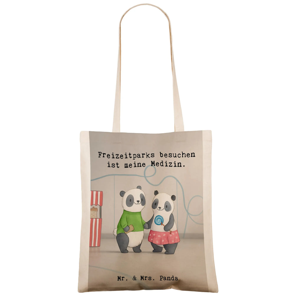 Tragetasche Pandas Freizeitpark besuchen Design Stofftasche, Beuteltasche, Schultertasche, Laptoptasche, Shopper, Umhängetasche, Tragetasche, Beutel, Tasche, Einkaufstasche, Stoffbeutel, Einkaufstüte, Jutetasche, Strandtasche, Badetasche, Jutebeutel, Geschenk, Sport, Sportart, Hobby, Schenken, Danke, Dankeschön, Auszeichnung, Gewinn, Sportler, Achterbahn fahren, Freizeitpark besuchen