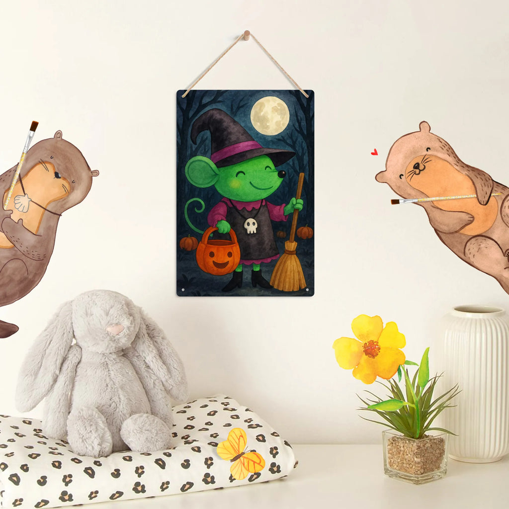 Malen nach Zahlen Metallschild Maus Hexe Design Baseln, Kunstwerk, DIY, Künstler, Kreativität, Bastelidee, Malen nach Zahlen, Ausmalbild, Malen, Halloween, Deko, Martinssingen, Dekoration, Geschenke, Schenken