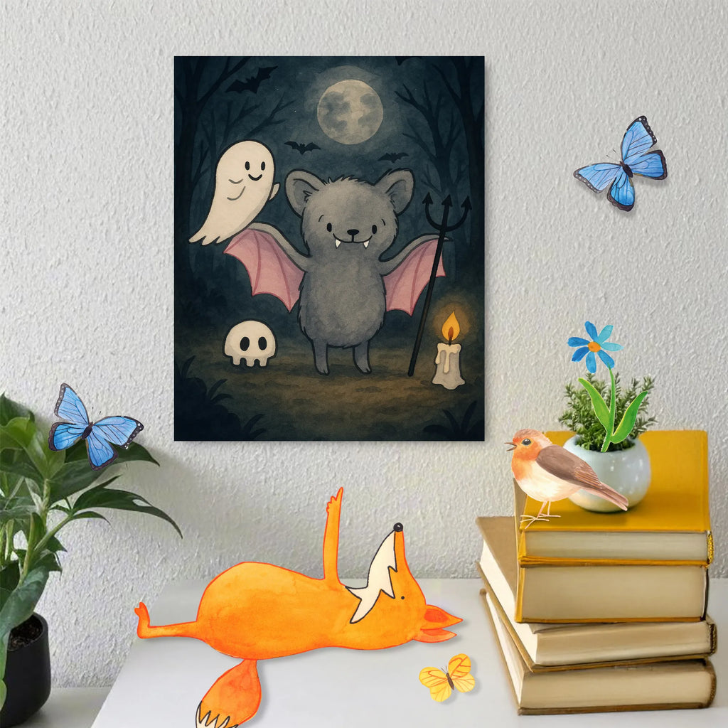 Paint by Numbers Bat Dracula Design Halloween, decoration, Martin singing, decor, gifts, giving