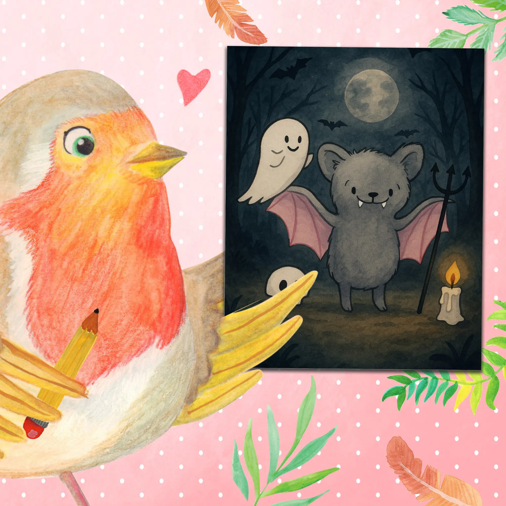 Paint by Numbers Bat Dracula Design Halloween, decoration, Martin singing, decor, gifts, giving