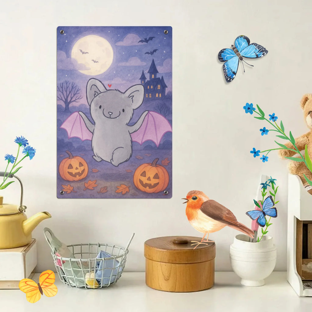 Malen nach Zahlen Metallschild Fledermaus Classic Design Kreativität, Malen nach Zahlen, DIY, Baseln, Ausmalbild, Bastelidee, Kunstwerk, Malen, Künstler, Halloween, Deko, Martinssingen, Dekoration, Geschenke, Schenken