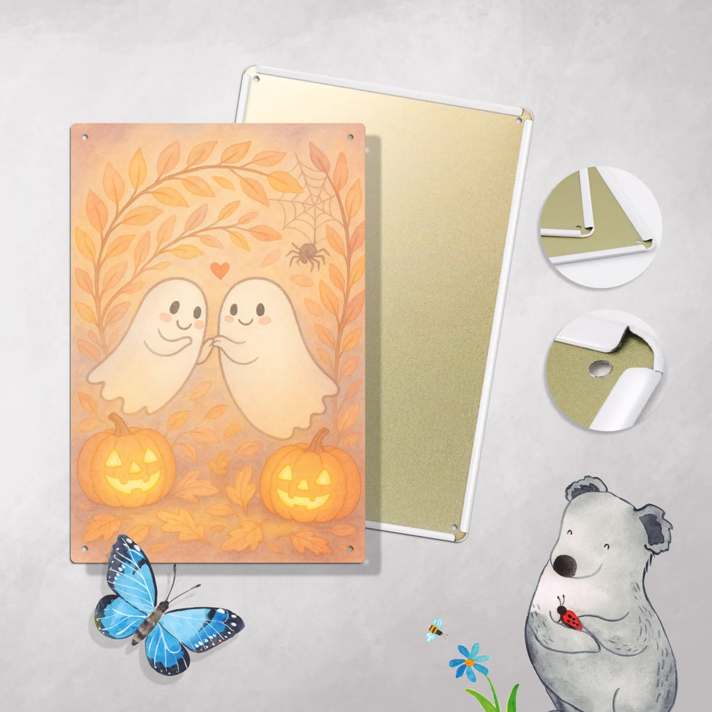 Malen nach Zahlen Metallschild Gespenster  Liebe  Design DIY, Kunstwerk, Ausmalbild, Baseln, Künstler, Malen nach Zahlen, Kreativität, Malen, Bastelidee, Halloween, Deko, Martinssingen, Dekoration, Geschenke, Schenken, Gespenst, Paar, Verliebt