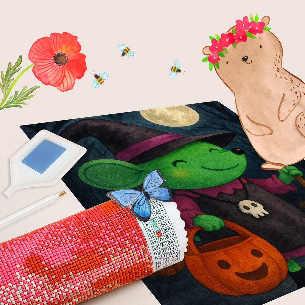 Obraz diamentowy mysz Czarownica Design Halloween, dekoracje, Martinssingen, dekoracja, prezenty, dawanie