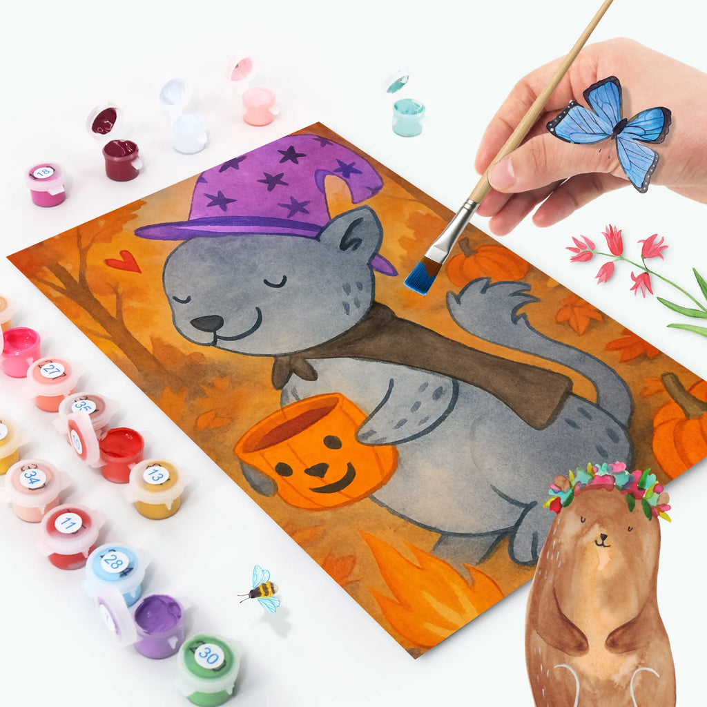 Malen nach Zahlen Kater Kaffee Design Bastelidee, Kreativität, Malen nach Zahlen, Kunstwerk, Ausmalbild, Malen, Baseln, DIY, Künstler, Halloween, Deko, Martinssingen, Dekoration, Geschenke, Schenken, Hexe, Magie, Kaffee, Kater